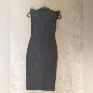 DARK GRAY CINDERELLA COUTURE BODYCON DRESS- NEW WITHOUT TAGS- SZ XSM- SM